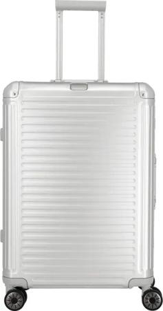 Travelite Next - 4-Rollen-Trolley M 67 cm (silber)