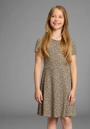 KIDSWORLD Jerseykleid Shirtkleid in Leo-Musterung Shirtkleid