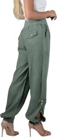 Mississhop Leinenhose 100 % Leinen Sommerhose,