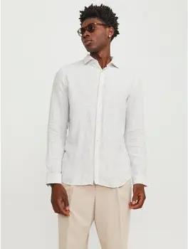 Jack & Jones Hemdbluse 12251673 PARKER LINEN-TRAVERINE