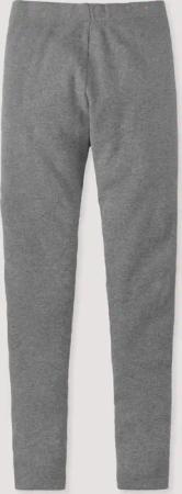 hessnatur Kinder  Rib Leggings aus Bio-Baumwolle - grau - Größe 134/140