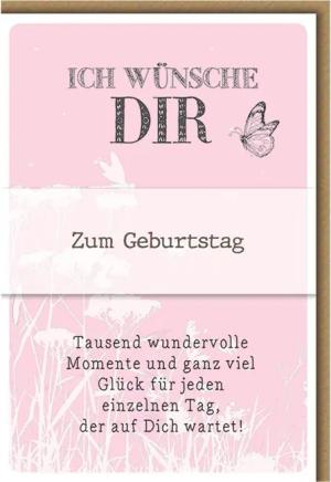 Verlag Dominique Grußkarten Geburtstag - Glückwunschkarte