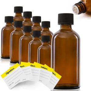 Oputec Kanister 10x 100ml Tropfflaschen Glas