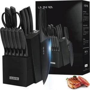 LIN ZHI REN Messerblock 15-teiliges Messerset