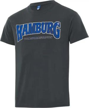 HSV T-Shirt "AIK" Hamburg Schriftzug grau