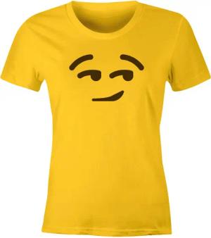 MoonWorks Print-Shirt Damen T-Shirt Emoticon Gruppenkostüm