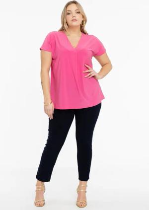 YOEK Bootcuthose Damen Hose Große Größen
