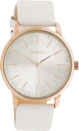 OOZOO Quarzuhr Oozoo Damen Armbanduhr weiß