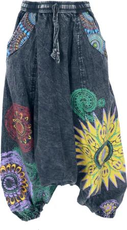 Guru-Shop Relaxhose Haremshose, Stonewash Pluderhose, Pumphose,..