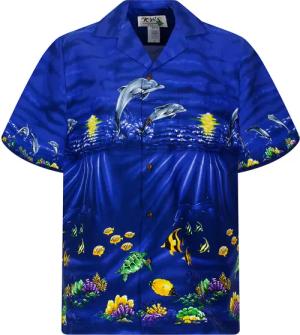KY's Hawaiihemd Delfine Original Hawaiihemd mit