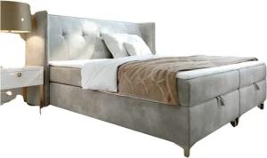 AN-MOEBEL4U Boxspringbett LOTOS in Samtstoff inkl.