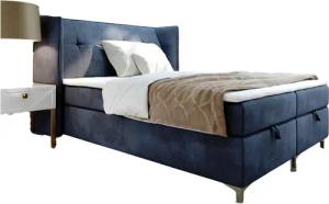 AN-MOEBEL4U Boxspringbett LOTOS in Samtstoff inkl.