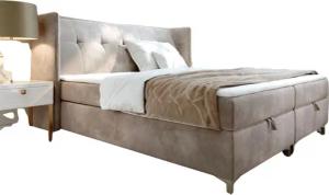 AN-MOEBEL4U Boxspringbett LOTOS in Samtstoff inkl.