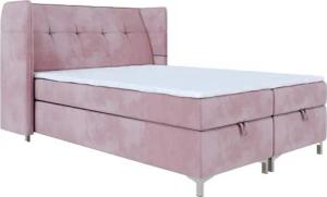 AN-MOEBEL4U Boxspringbett LOTOS in Samtstoff inkl.