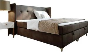 AN-MOEBEL4U Boxspringbett LOTOS in Samtstoff inkl.
