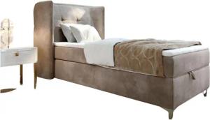 AN-MOEBEL4U Boxspringbett LOTOS in Samtstoff inkl.
