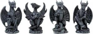 Horror-Shop Dekofigur Gothic Drachen 10cm stehend