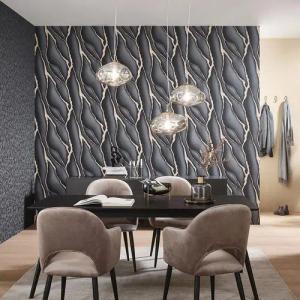 Erismann Vliestapete 3D-Effekt Schwarz Gold Metallic