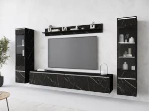 MIRJAN24 Wohnwand Vera II, (4er-Set, Wandregal,