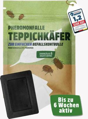 Futura-Shop Insektenfalle Teppichkäferfalle giftfreie Pheromonfalle -