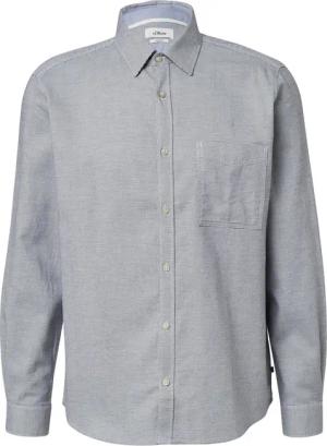 s.Oliver Casual-Hemd mit Kleinmuster und Brusttasche