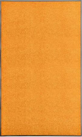 vidaXL Fußmatte Fußmatte Waschbar Orange 90x150