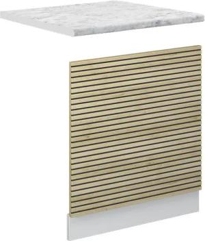 Vicco Frontblende Fame-Line, Eiche Paneel/Weiß, 60
