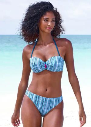 Vivance Bügel-Bandeau-Bikini mit Zierperlen