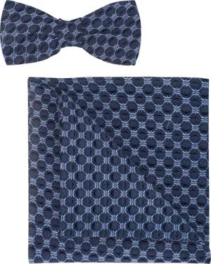 OLYMP Fliege/Einstecktuch Set, Blau