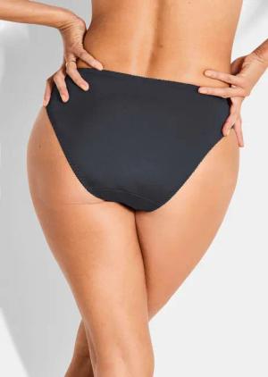 Hüftslip aus femininer Spitze - anthrazit - Gr. 46 von Goldner Fashion