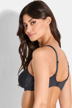 Bügelloser BH mit Spacer-Cups - anthrazit - Gr. 90B von Goldner Fashion