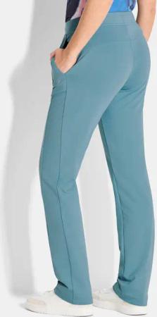 Sweathose mit Baumwolle - smaragd - Gr. 50 von Goldner Fashion