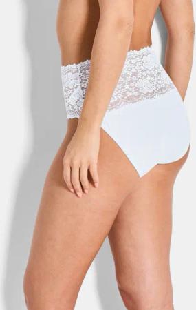 Taillenslip mit breitem Spitzenbund - champagner - Gr. 42 von Goldner Fashion