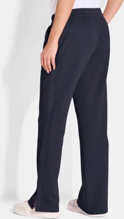 Sporthose mit Schlank-Streifen - marine - Gr. 44 von Goldner Fashion