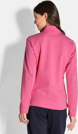 Sweatjacke mit Stehkragen - koralle - Gr. 40 von Goldner Fashion