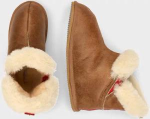 Hausschuhe aus echtem Schaffell - cognac - Gr. 39 von Goldner Fashion