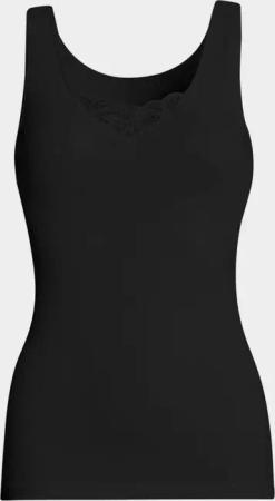 Baumwoll-Achselhemd im Mehrfachpack - schwarz - Gr. 40 von Goldner Fashion