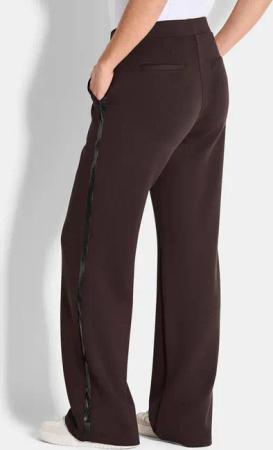 Freizeithose mit Galonstreifen - braun - Gr. 48 von Goldner Fashion