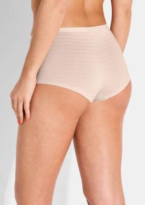Panty in Ringeloptik - beige - Gr. 42 von Goldner Fashion
