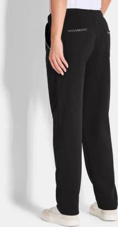 Jogginghose mit Schmucksteinchen - schwarz - Gr. 20 von Goldner Fashion