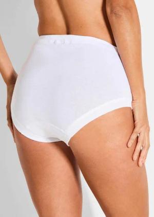 Taillenslip im 3er-Pack aus Baumwolle - weiß - Gr. 48 von Goldner Fashion