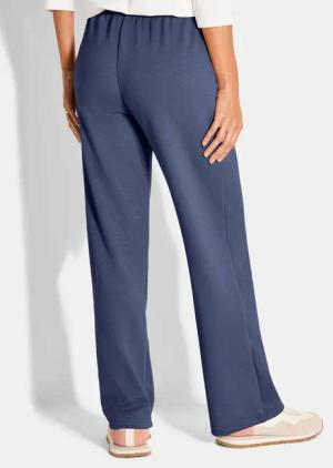 Freizeithose mit Biesen - blau - Gr. 24 von Goldner Fashion