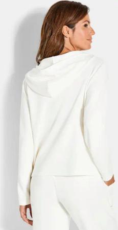 Sweatshirt mit Kapuze - cremeweiß - Gr. 40 von Goldner Fashion