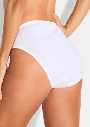 Jazzpant im 3er-Pack aus Baumwolle - weiß - Gr. 44 von Goldner Fashion