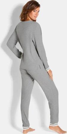 Pyjama aus Modal - grau - Gr. 46 von Goldner Fashion