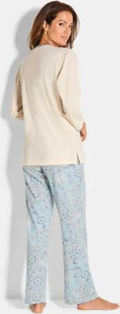 Pyjama mit Paisleymuster - hellblau / türkis / gemustert - Gr. 44/46 von Goldner Fashion
