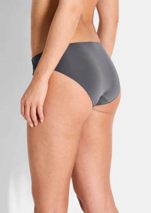 Hüftslip aus seidig-weicher Microfaser - anthrazit - Gr. 36/38 von Goldner Fashion