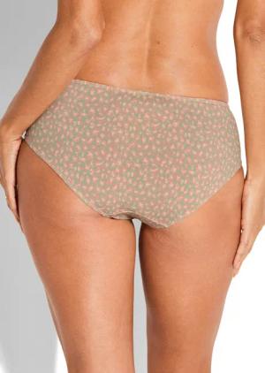Panty mit Satinbund - salbei / rosé - Gr. 38 von Goldner Fashion