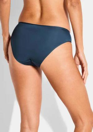Hüftslip aus weicher Microfaser - rauchblau - Gr. 48 von Goldner Fashion