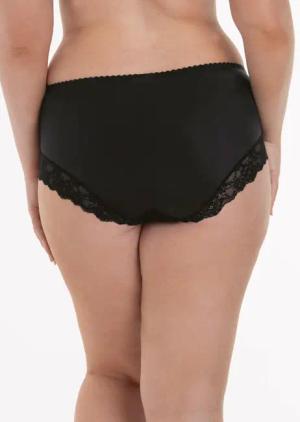 Taillenslip aus floraler Spitze - schwarz - Gr. 38 von Goldner Fashion